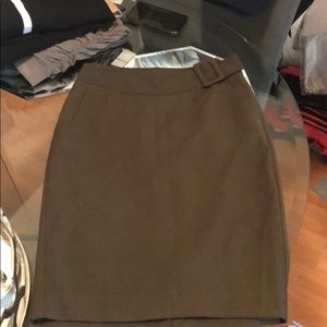 The Limited Olive Pencil skirt